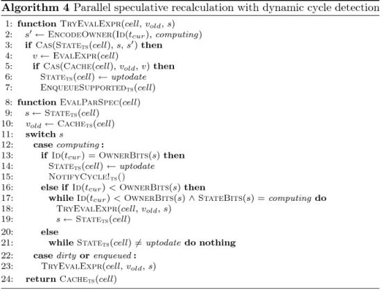 Puncalc:电子表格中的自动评估算法