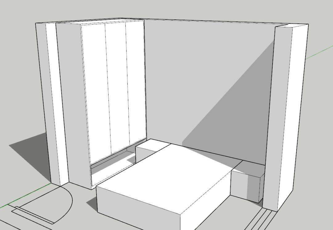 床头柜挡衣柜的3种解决方案,床头柜挡着衣柜门怎么后期补救