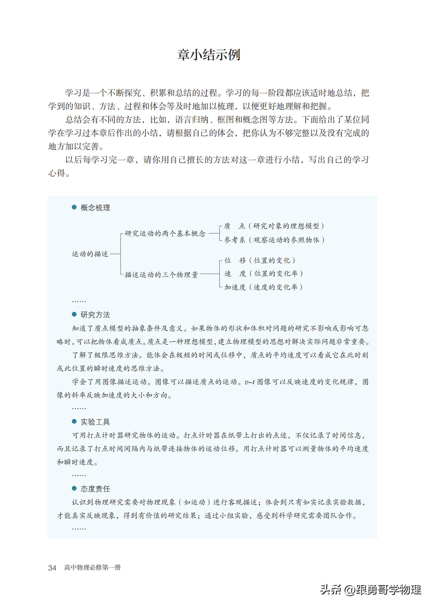 人教版高中物理必修第一册目录,高中物理电子课本全套免费