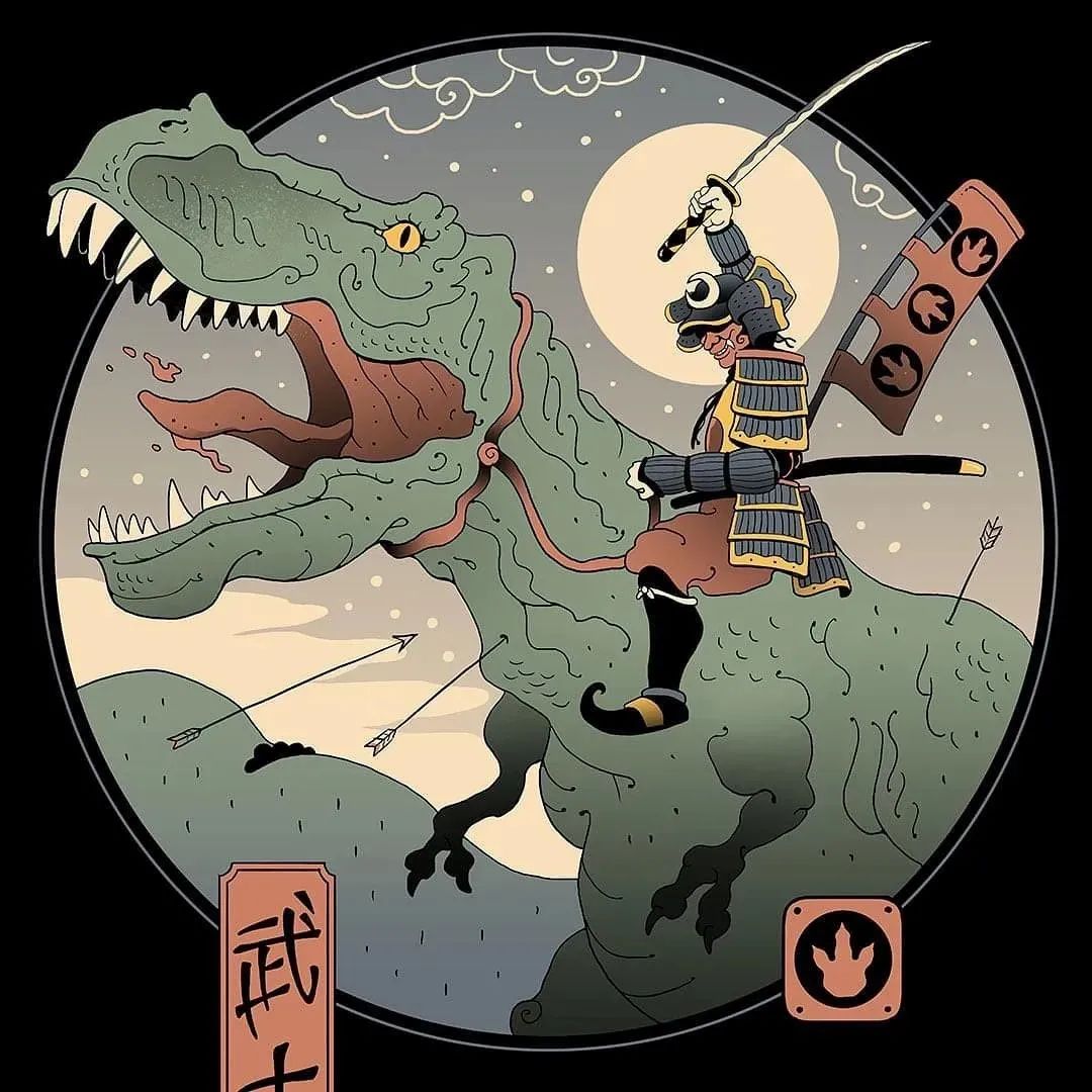 浮世绘动漫插画,菲律宾著名插画师作品