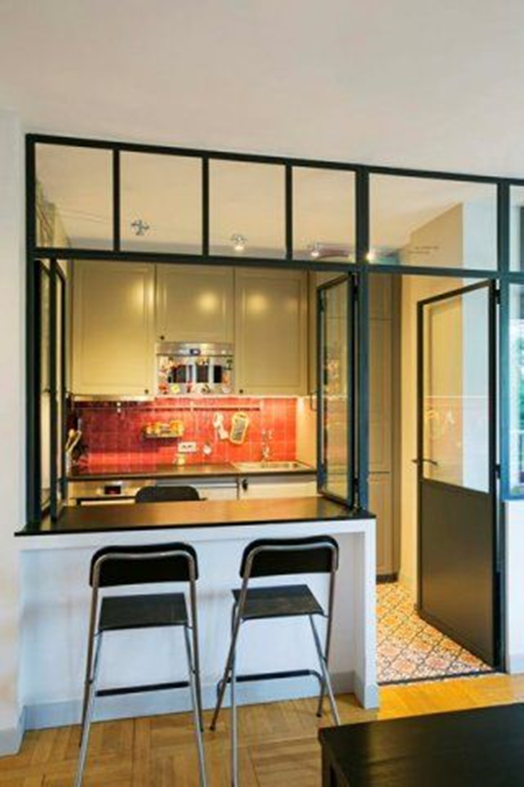 100款开放式厨房设计带吧台,17平方开放式厨房餐厅一体吧台