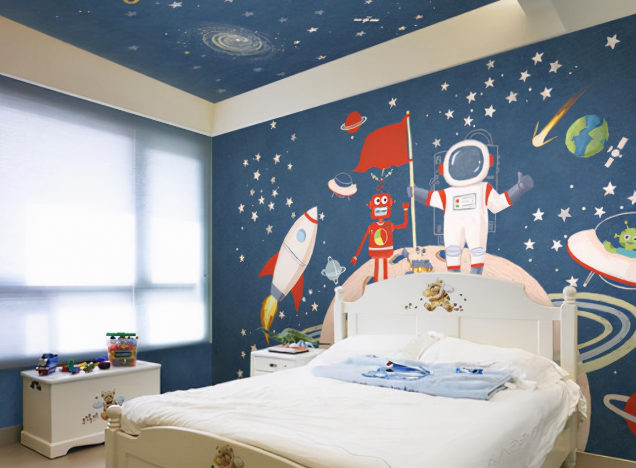 儿童墙绘图案素材室外简约,3d墙绘卡通素材图片教程