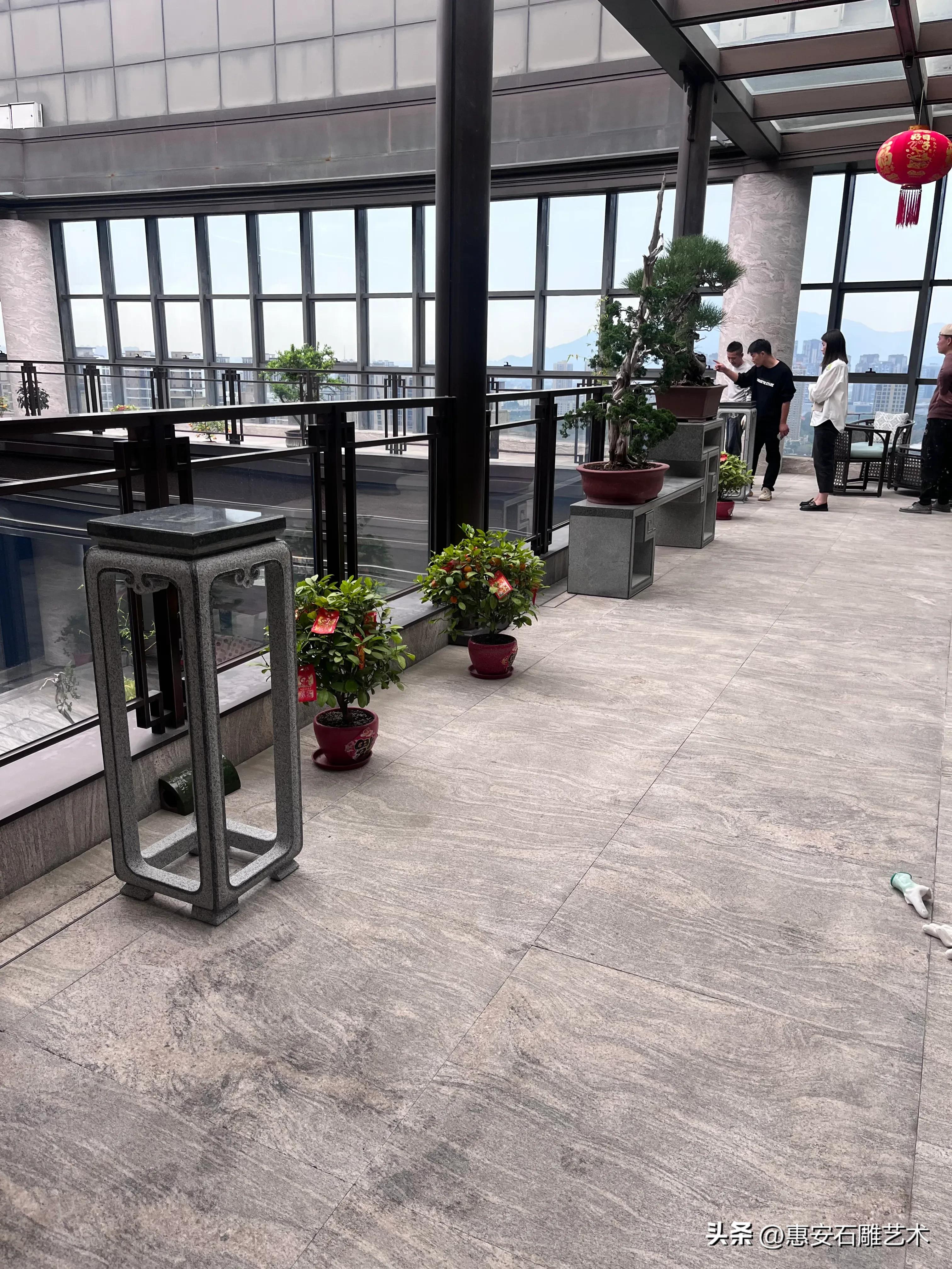 庭院盆景花架,庭院布置花架