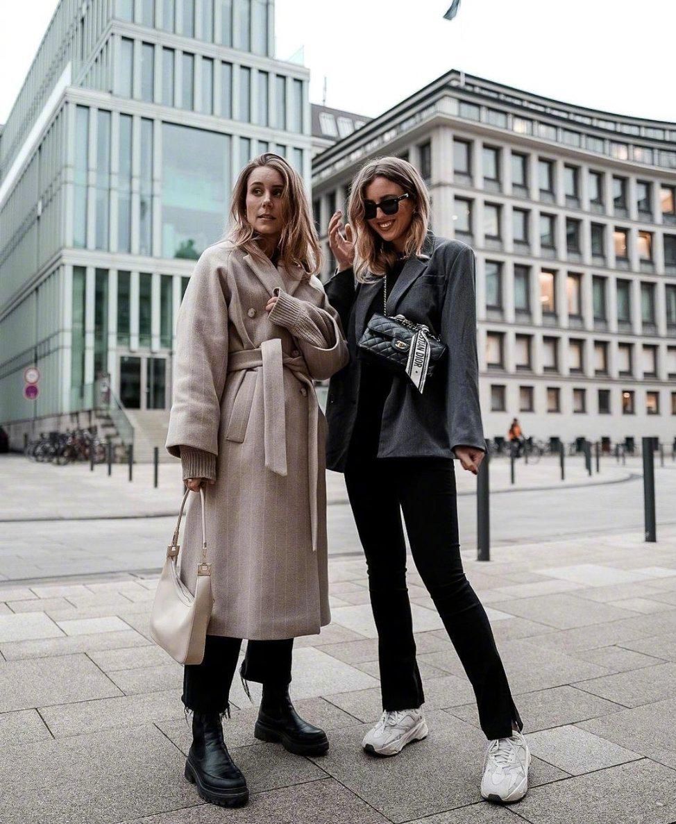 大衣穿搭女秋冬高级感收腰,秋冬不臃肿长款