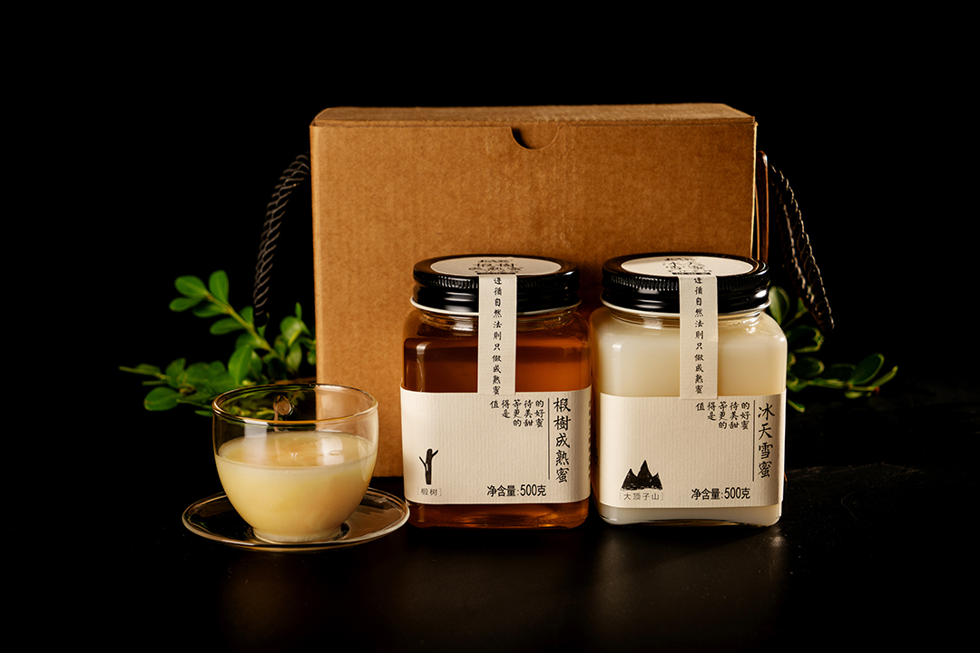 探蜜农业土蜂蜜,北大荒椴树蜜礼盒1140g