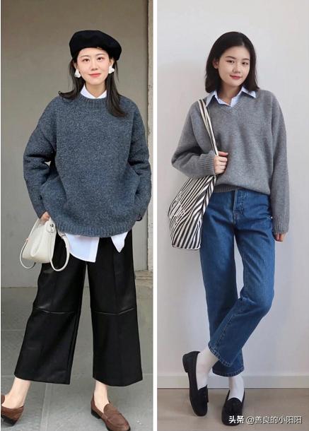 深灰色长款毛衣怎么搭配冬季,冬季灰色超长款毛衣怎么搭配图片