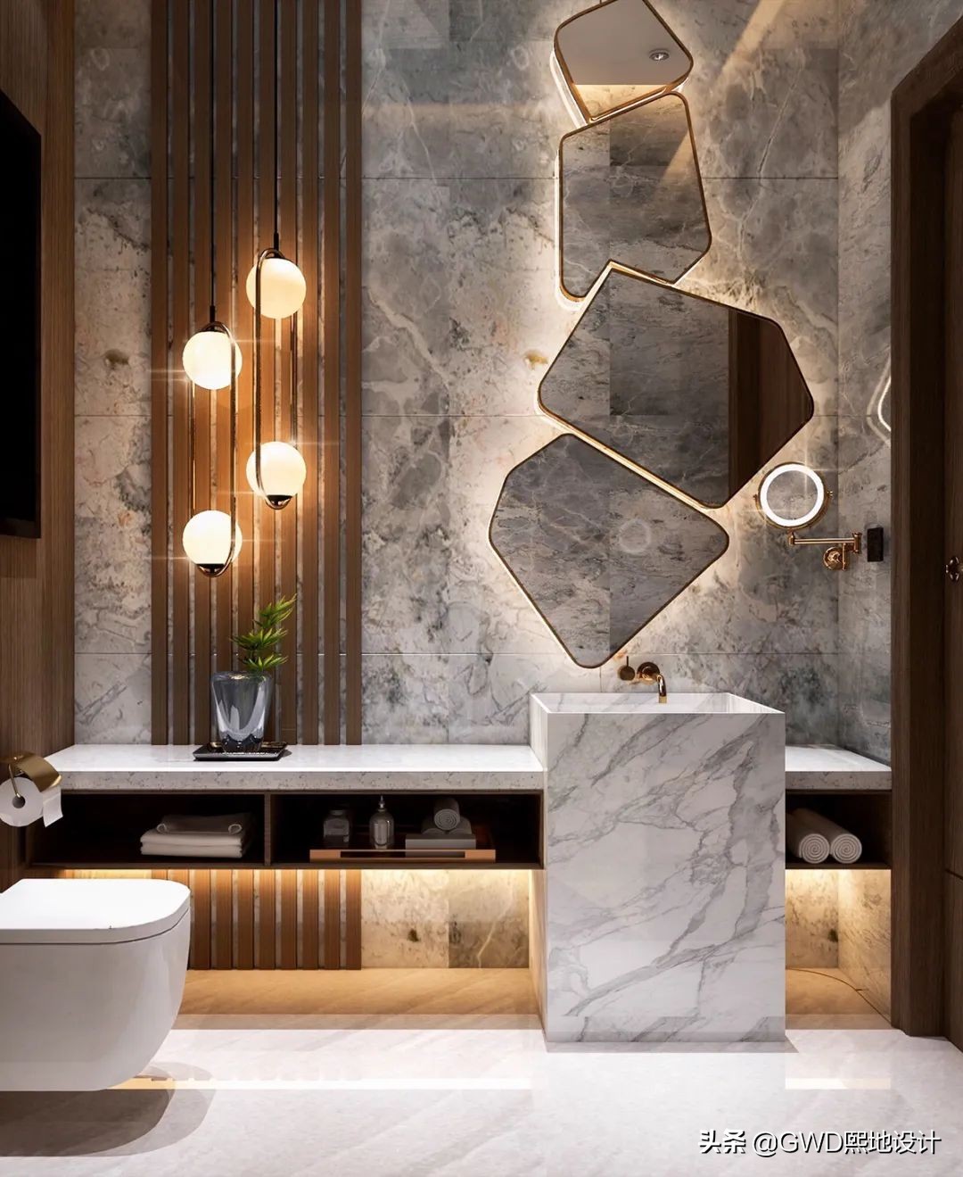 最美卫生间装修效果图,2021最火卫生间设计效果图