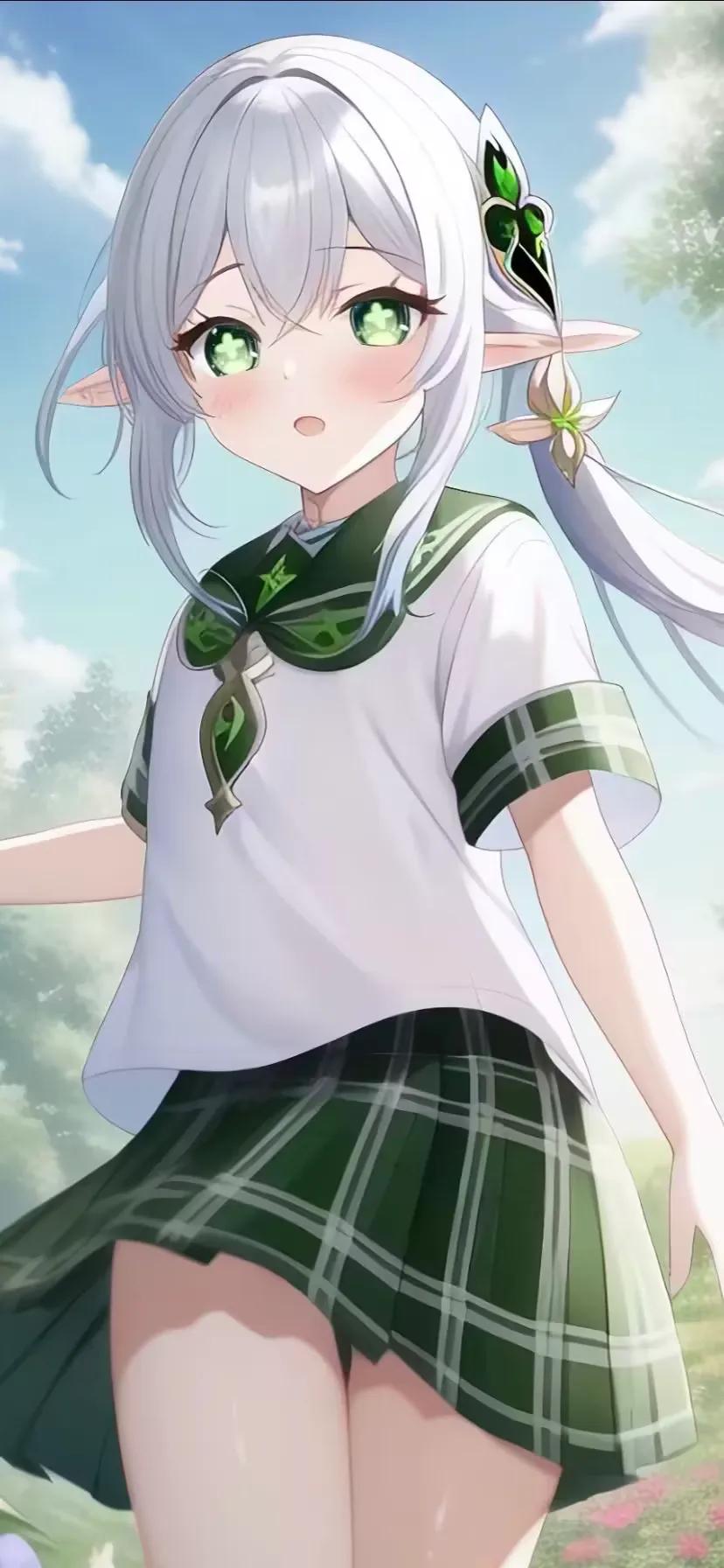 红衣佳人动漫壁纸,二次元壁纸之绿衣佳人