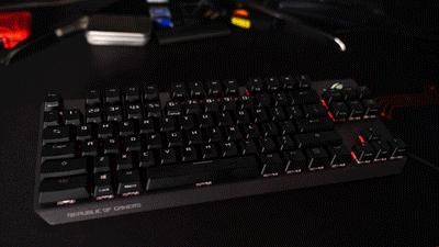 rog游侠竞技版红轴机械键盘评测,rognxtkl竞技版键盘测评