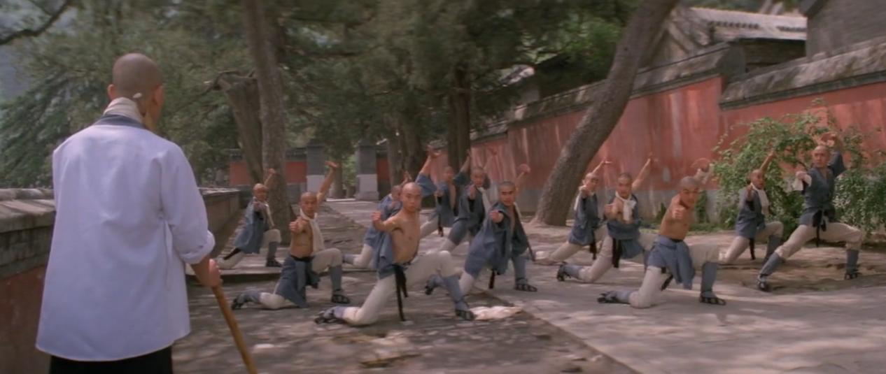 李连杰与黄秋燕电影少林寺,李连杰黄秋燕南北少林