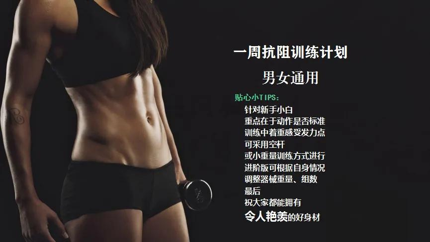 健身小白居家锻炼一周计划,小白健身计划
