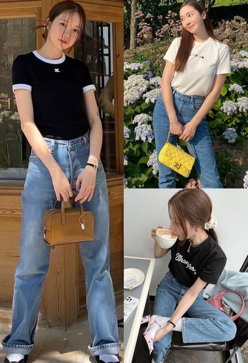 潮流穿搭夏日牛仔裤的清凉穿搭,短袖牛仔裤潮酷穿搭