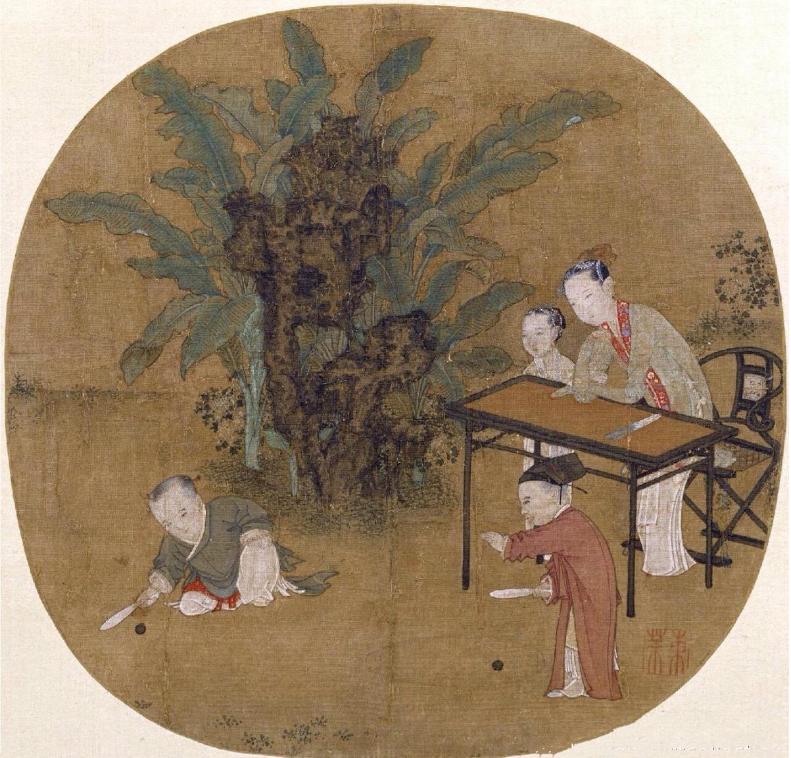 宋朝苏汉臣婴儿图,历史上的婴戏图