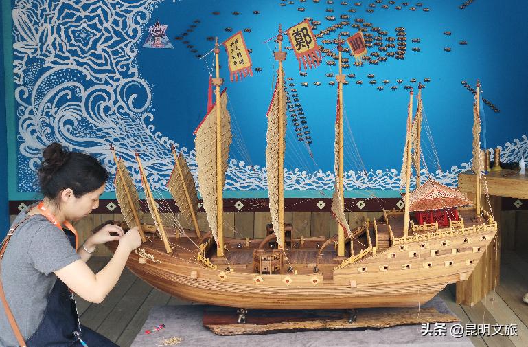 郑和西洋船模型,郑和宝船船模