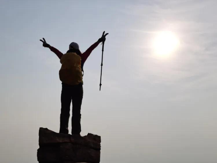 绝壁大梯白云寺,徒步白云寺