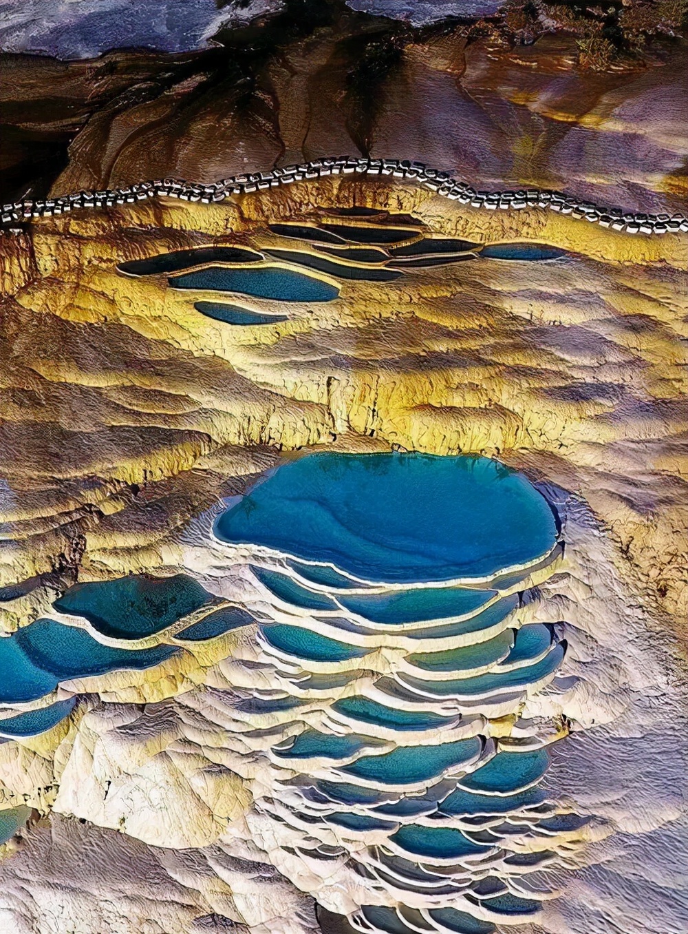 仙人遗田的白水台什么意思,香格里拉仙人洞风景