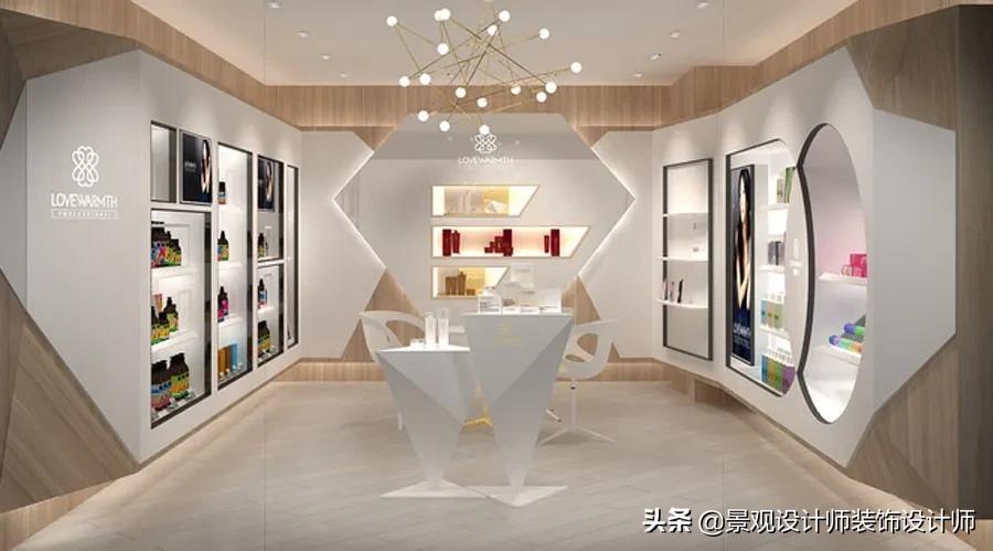 美甲店橱窗设计图片,80平米美甲店设计风格