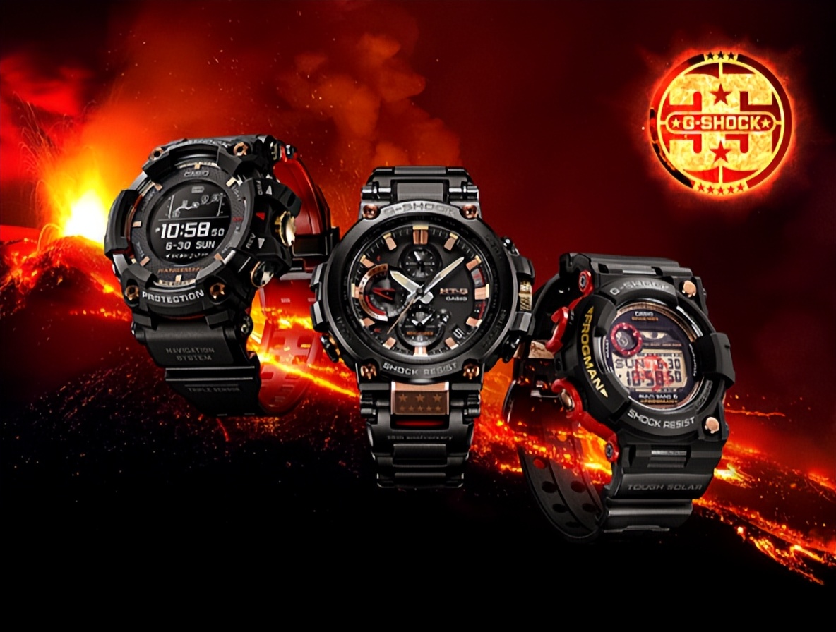 卡西欧gshock金属进化,卡西欧gshock黑金男表