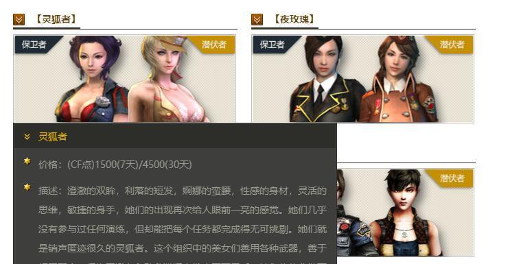 cfhd威虎和灵狐者哪个容易出,cfhd灵狐者角色保底多少钱