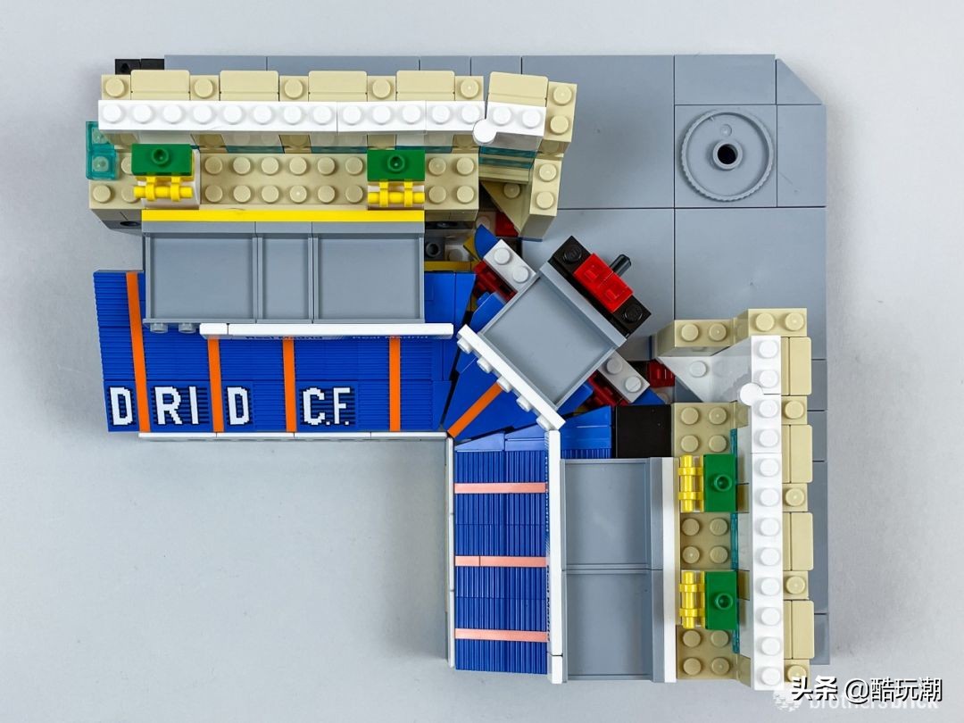 乐高伯纳乌足球场3800块,乐高皇家马德里球场