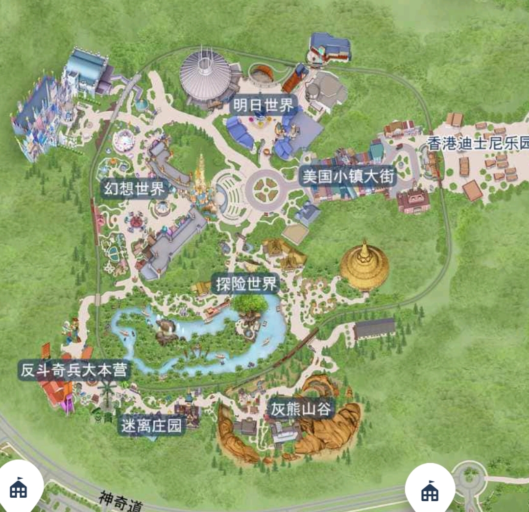 香港迪士尼和香港海洋公园哪个大,香港迪士尼过山车视频