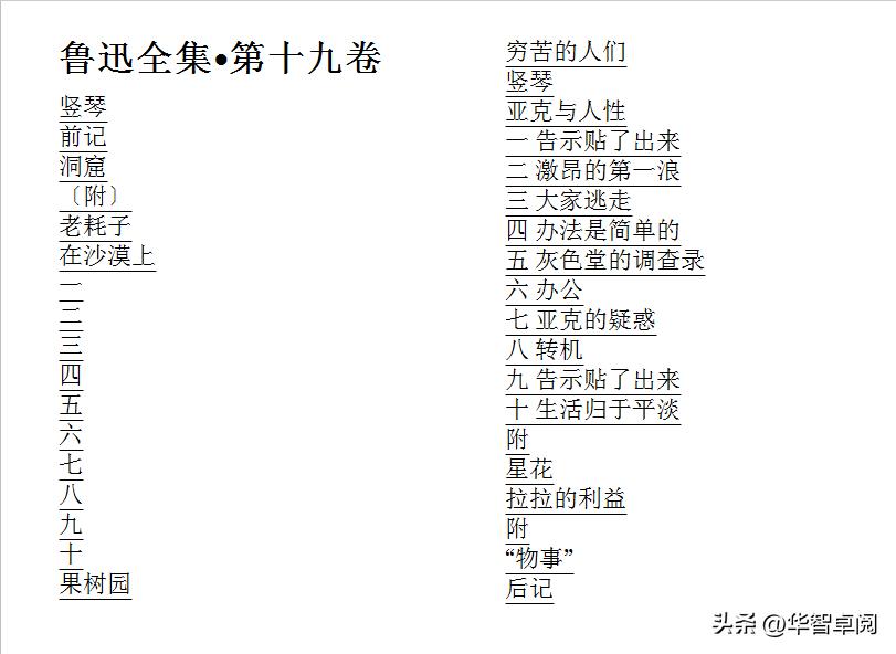 文学《鲁迅全集》《卡夫卡全集》电子书免费*载下**