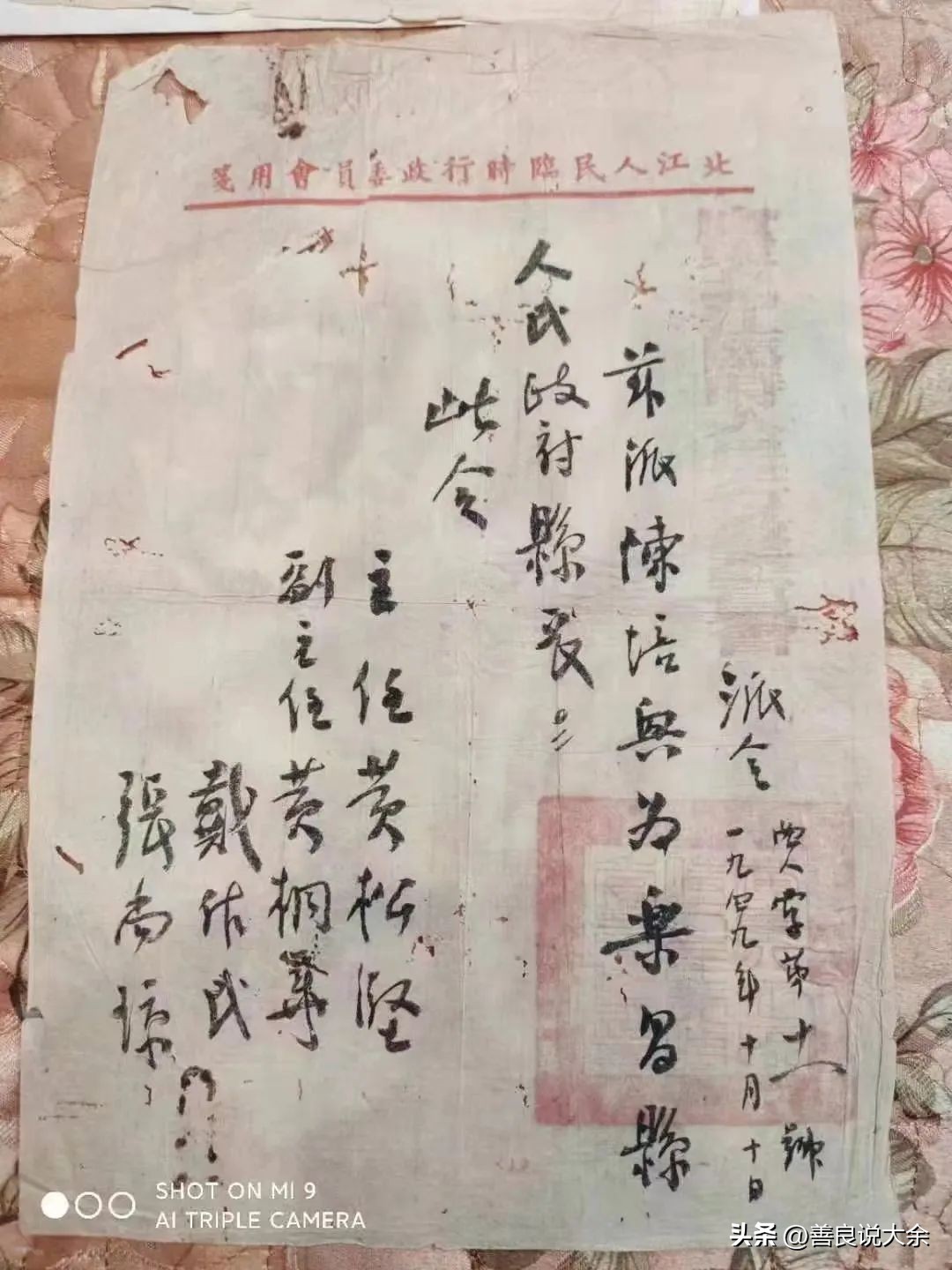 烽火岁月中的父亲陈培兴,建国后首任乐昌县委书记兼县长