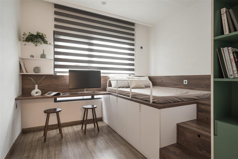 沙发不靠墙收纳柜,沙发收纳加电视背景墙收纳