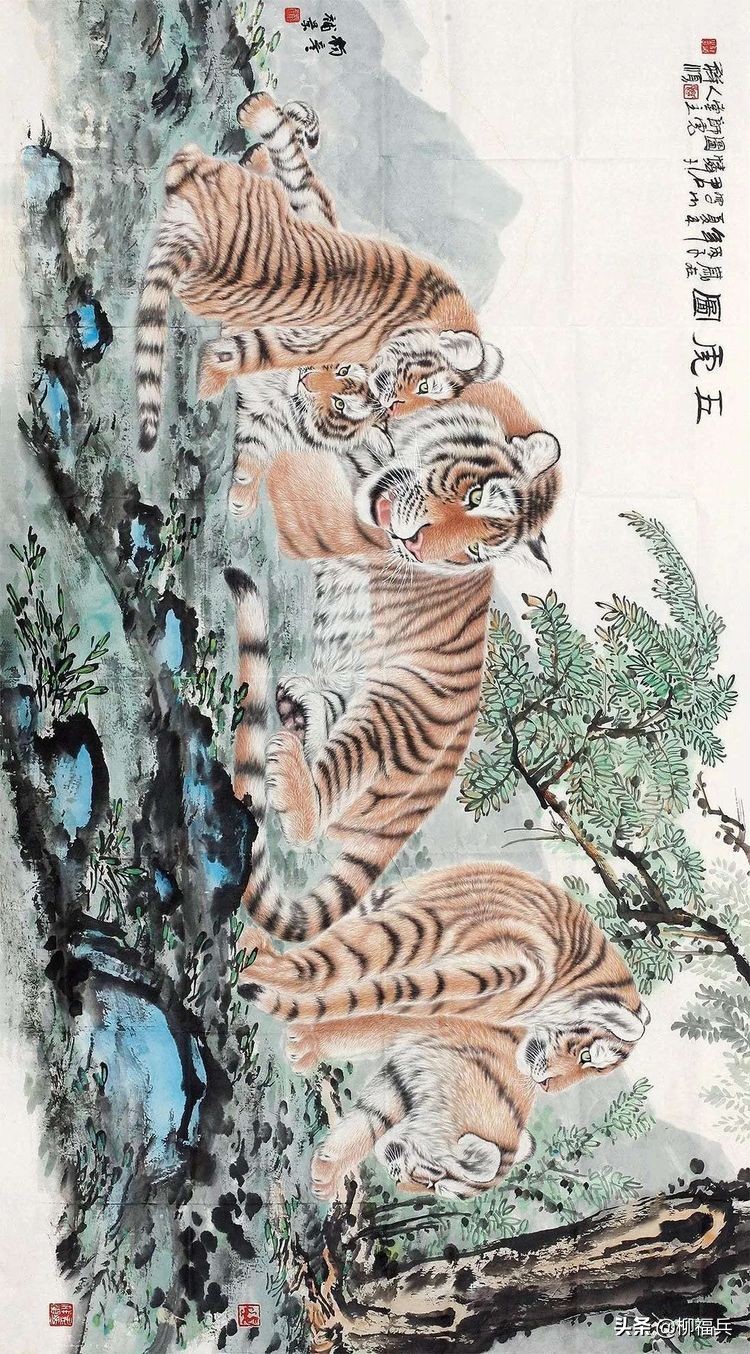 中国历代国画家传奇作品图片欣赏,六骏图国画高清大全