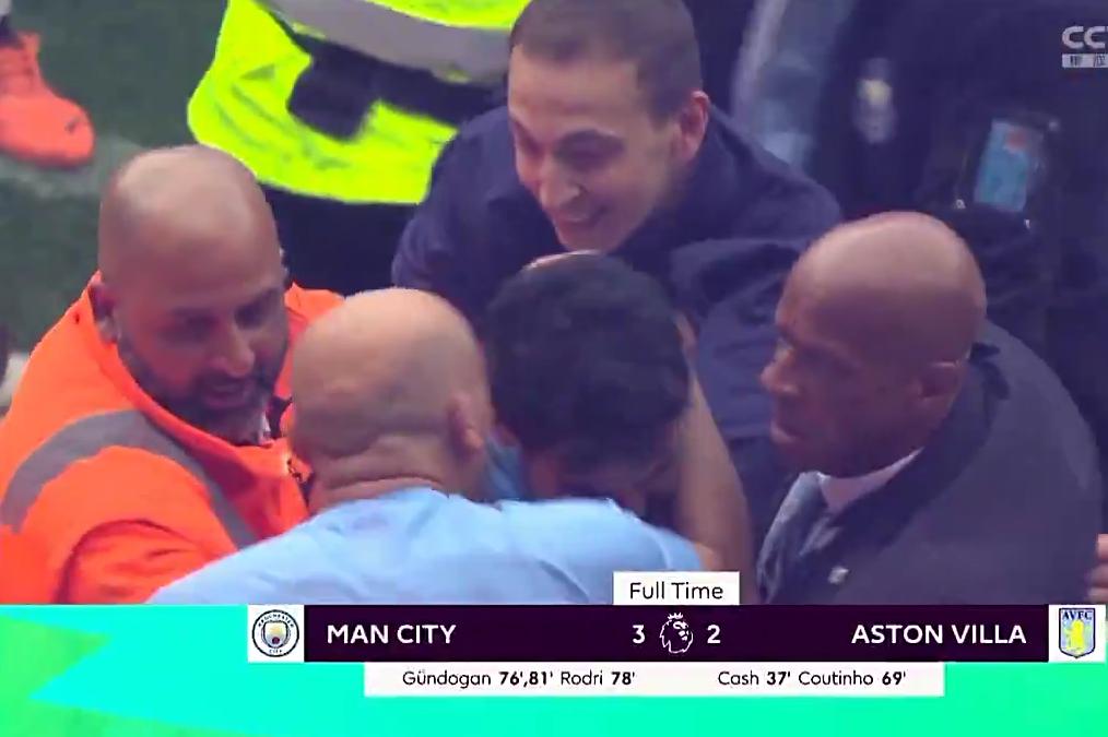 曼城球迷鼓掌欢迎瓜迪奥拉,曼城惊天逆转球迷反应