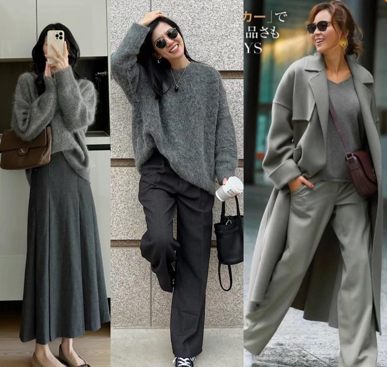 什么色度的灰色毛衣显高级,合适的高级灰毛衣图片