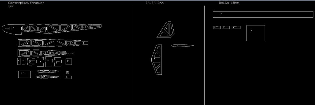 遥控航模设计图 (滑翔机航模图纸)