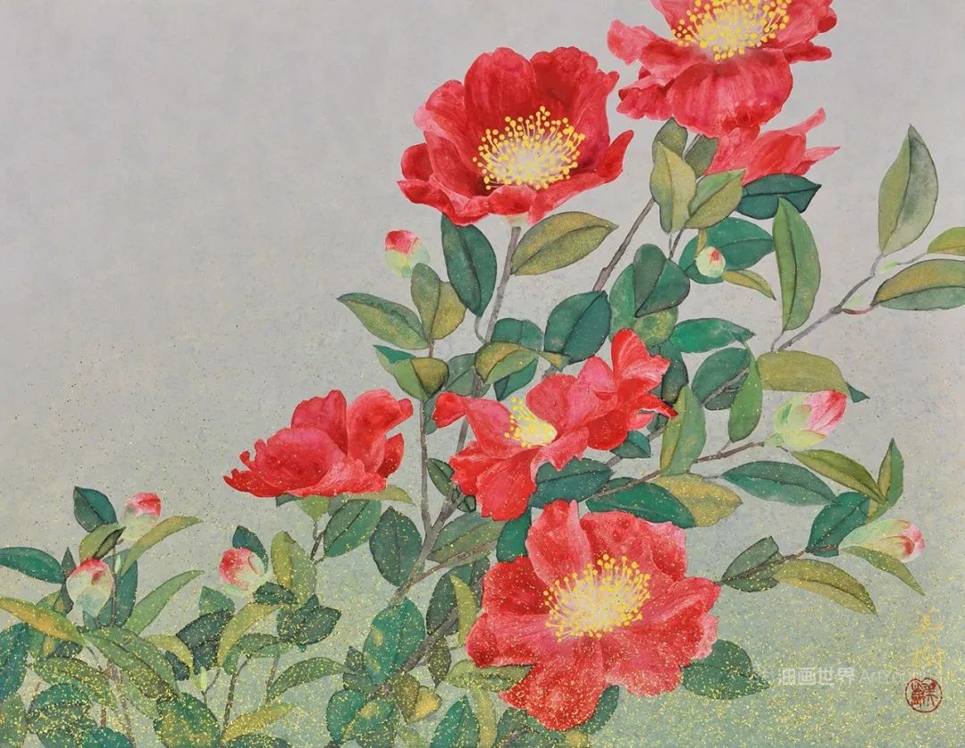 野地美树子手绘油画,日本画家奈良美智作品图