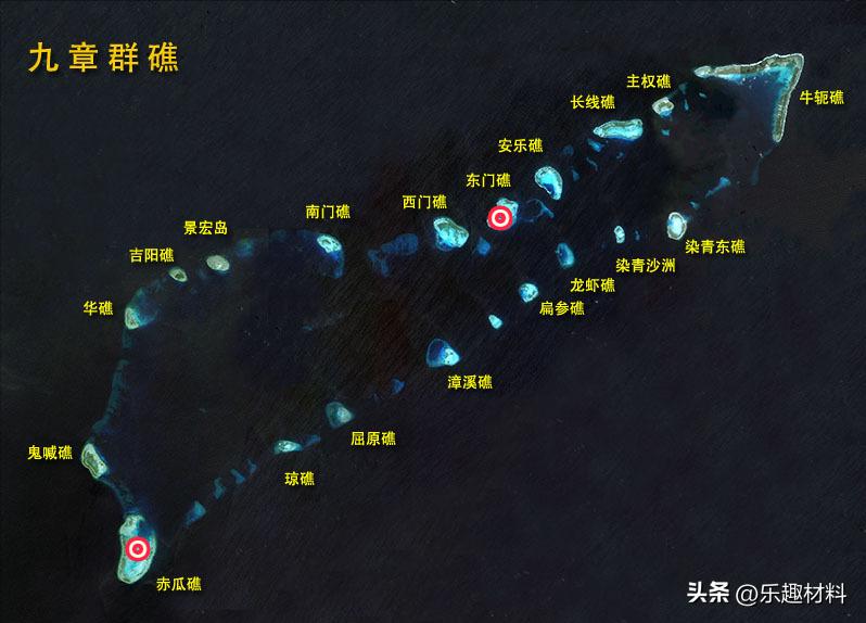 南沙东门礁全景图,南沙东门岛