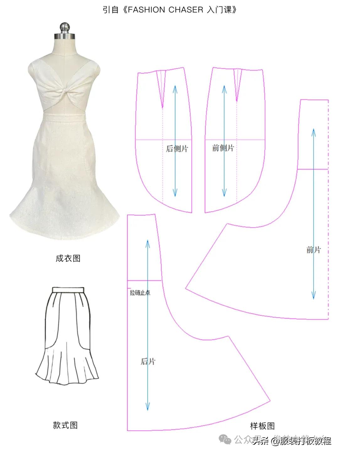 23款女装半身裙子制版教程附纸样图才智服装