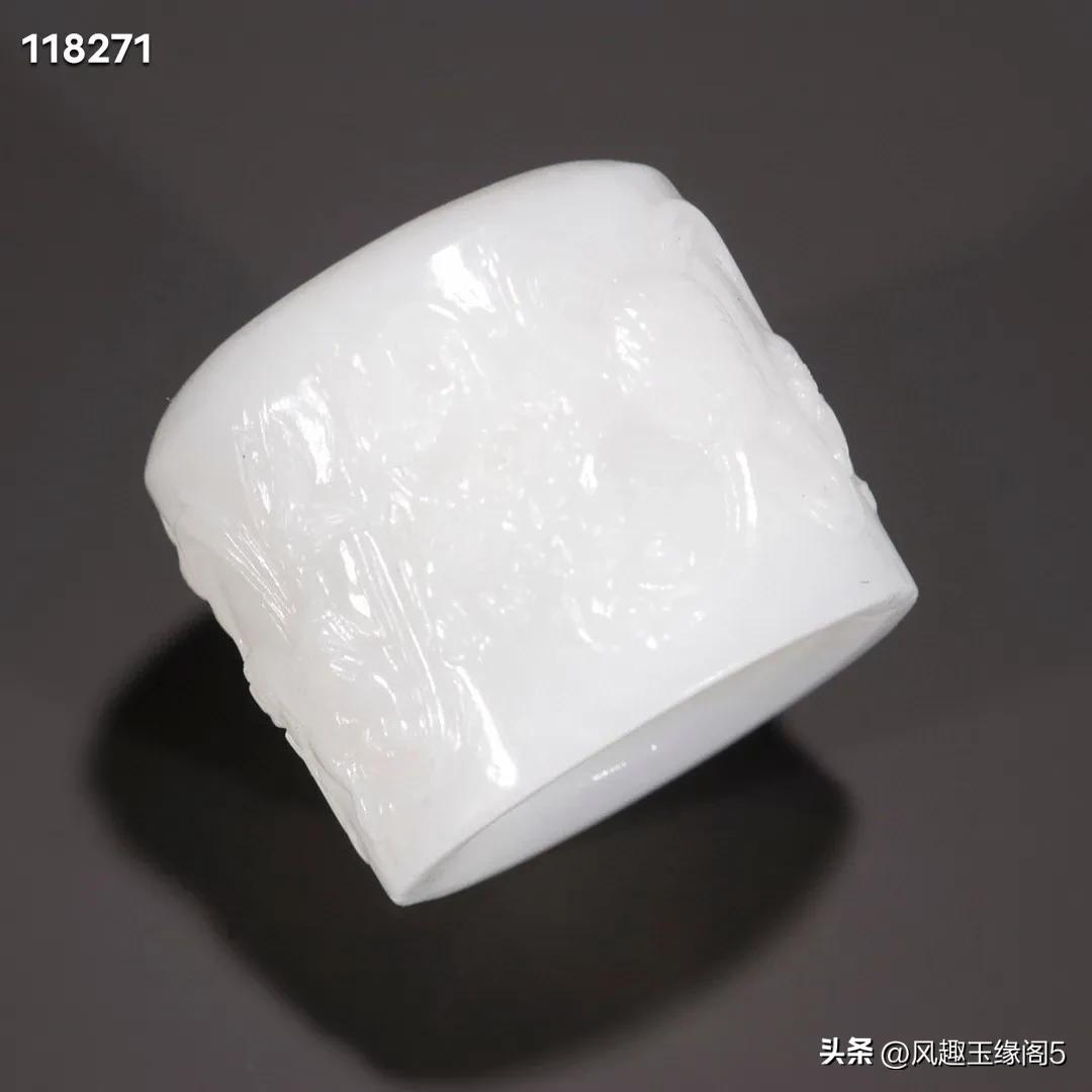 和田玉扳指大号,和田玉青花扳指尺寸