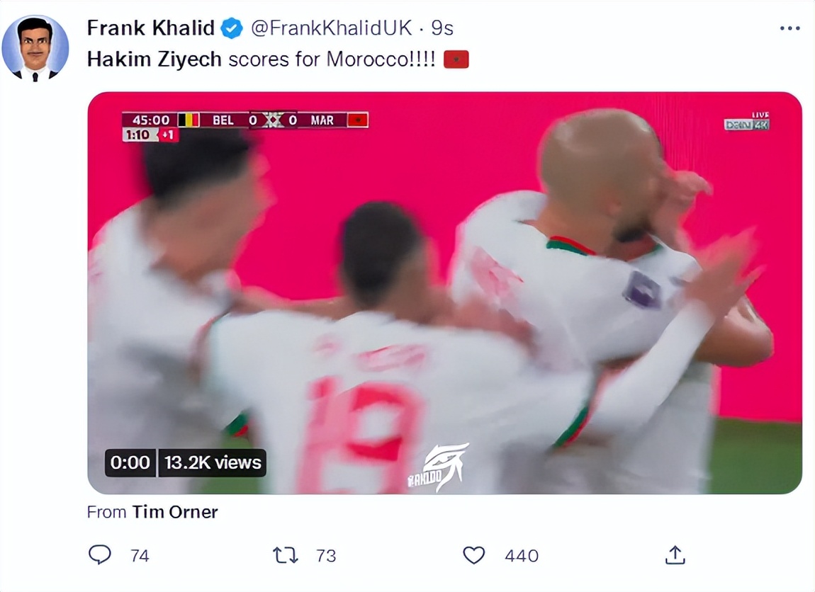 摩洛哥队齐耶什破门,齐耶什任意球视频阿贾克斯