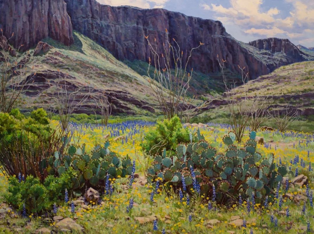 大师笔触生动的风景油画,视觉冲击力很强的风景油画图片