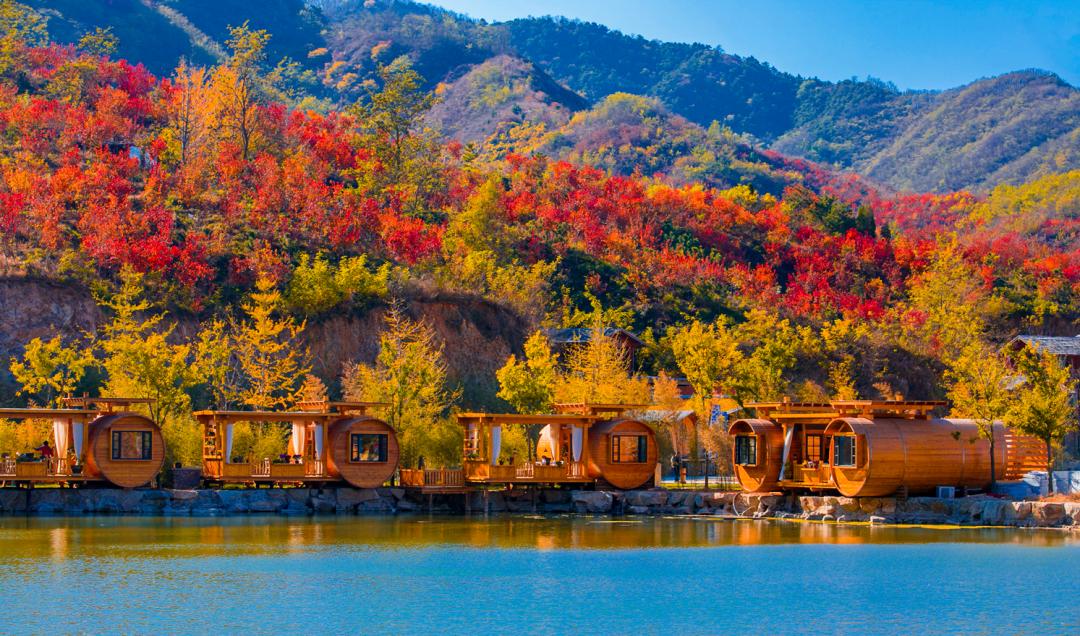 济南九如山秋色美如画,济南九如山秋天景色