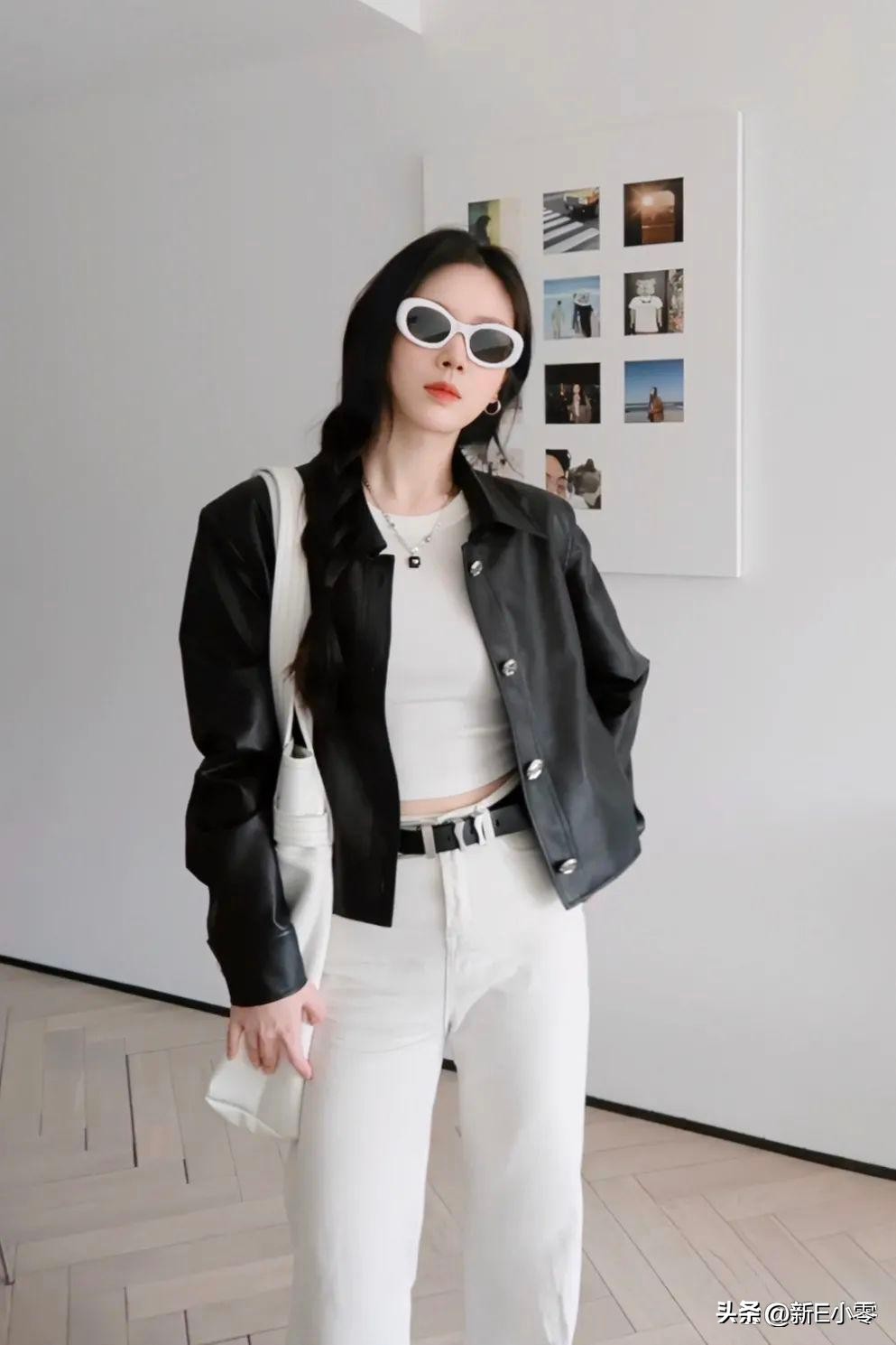 早春oversize皮衣,春装大码外套胖mm早春皮衣