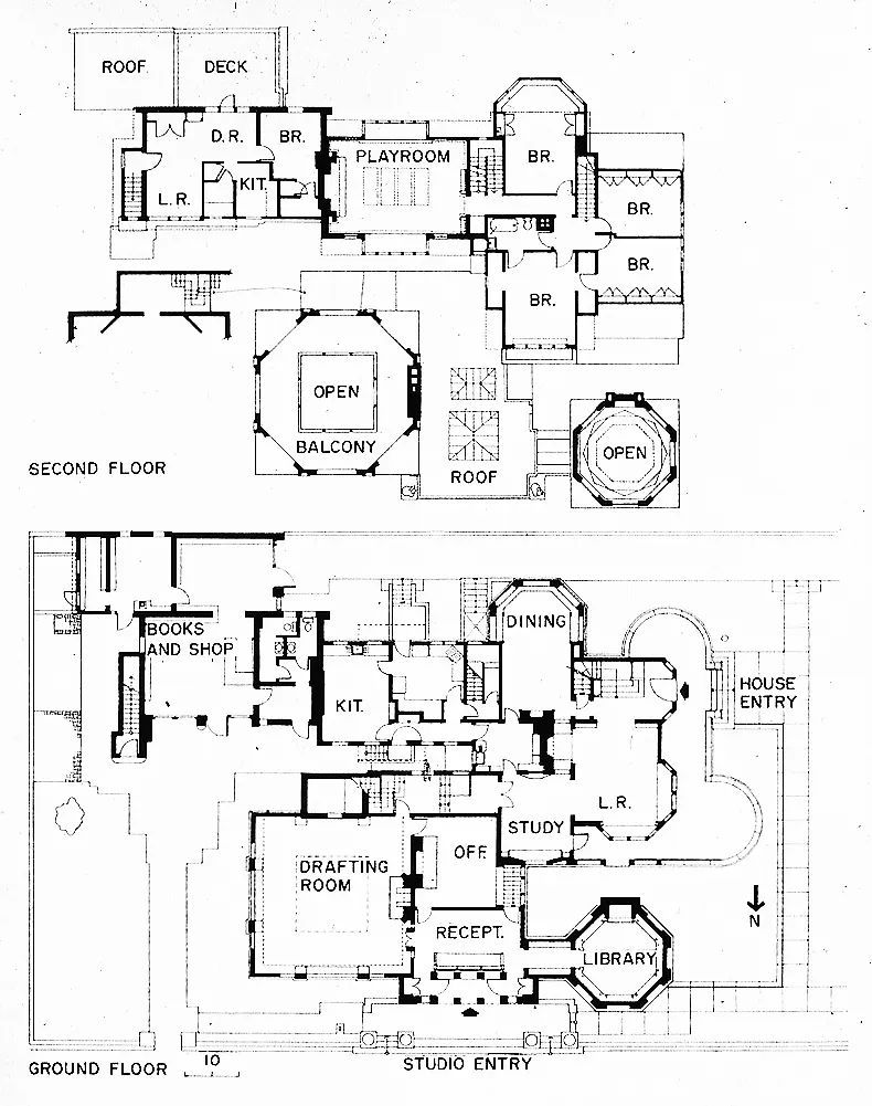 顶级豪宅建筑设计大师作品,赖特别墅建筑
