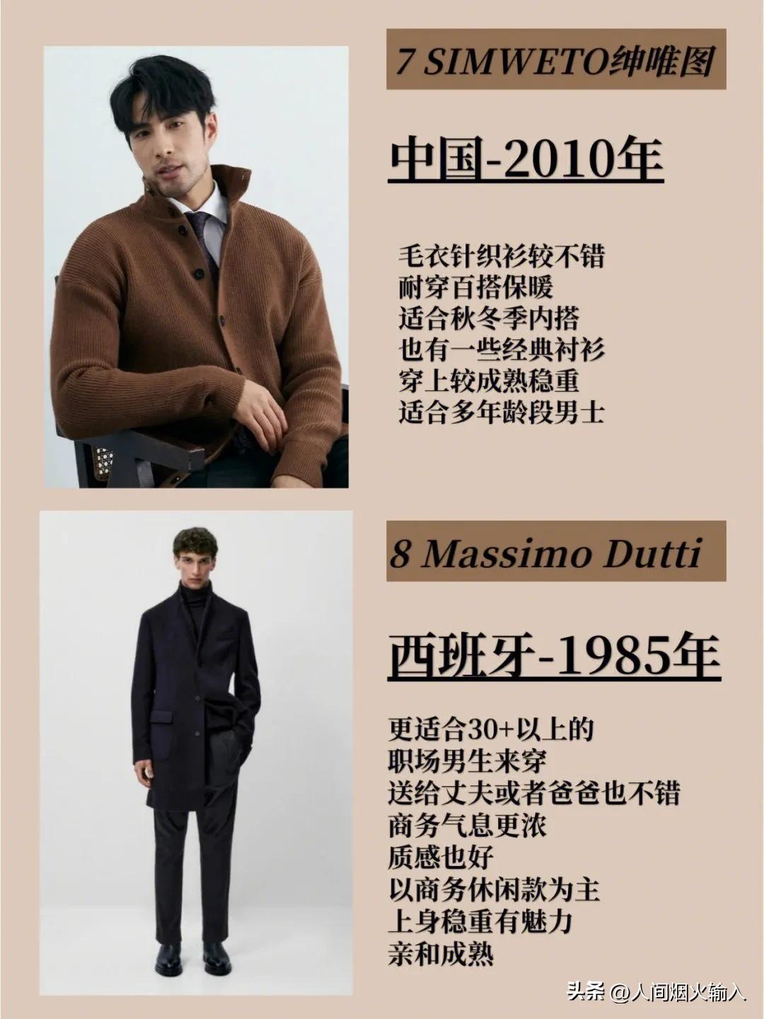 男装品牌店铺推荐前十名,大牌风男装店铺推荐