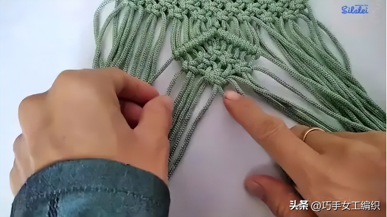 自己用绳子编一个东西,绳子编小包教程