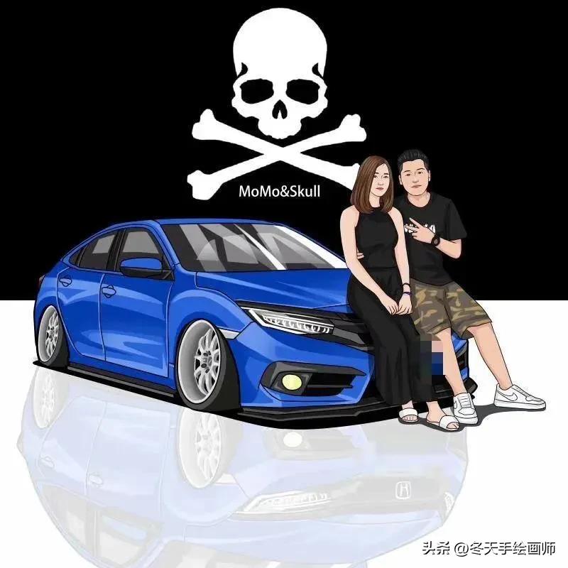 汽车漫画头像,汽车漫画头像图片定制