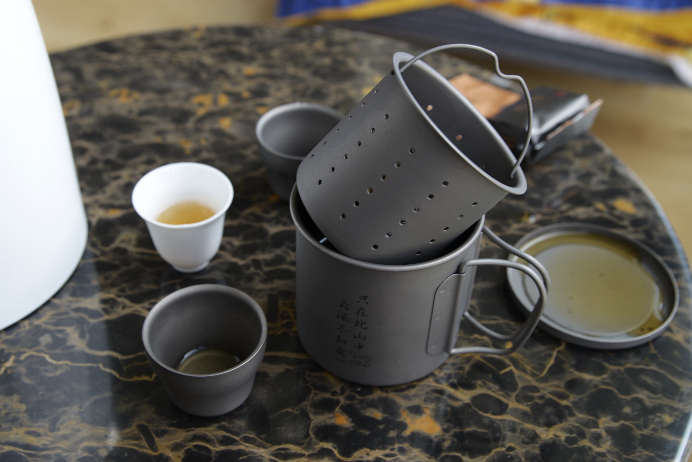 纯钛高端户外纯钛茶具,户外茶具推荐纯钛材料