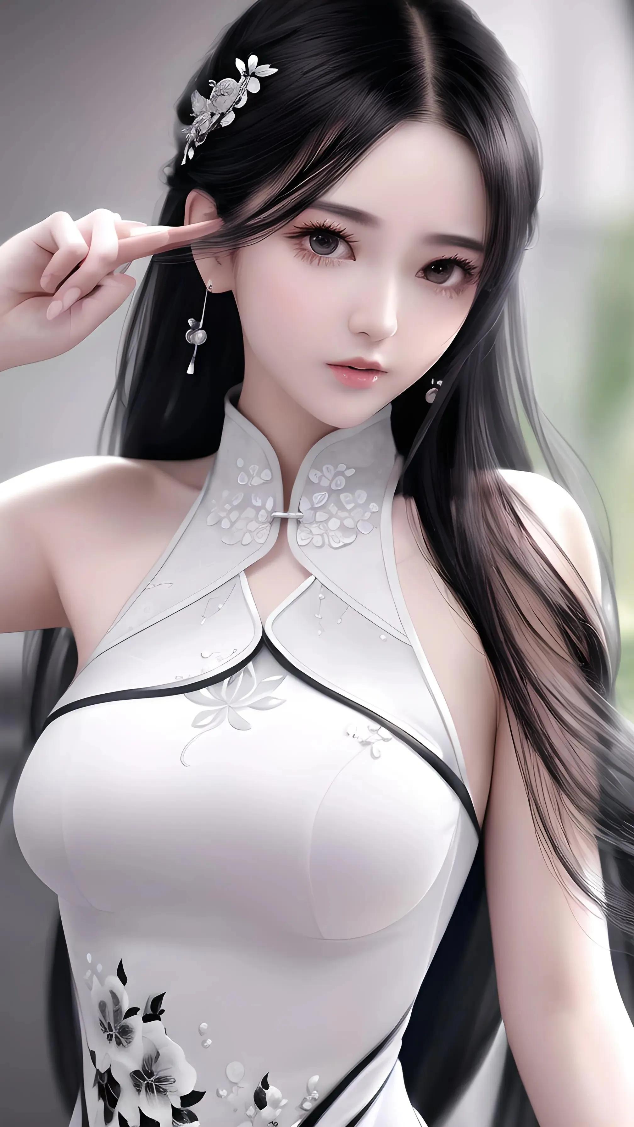 ChatGPT：AI国风美女壁纸