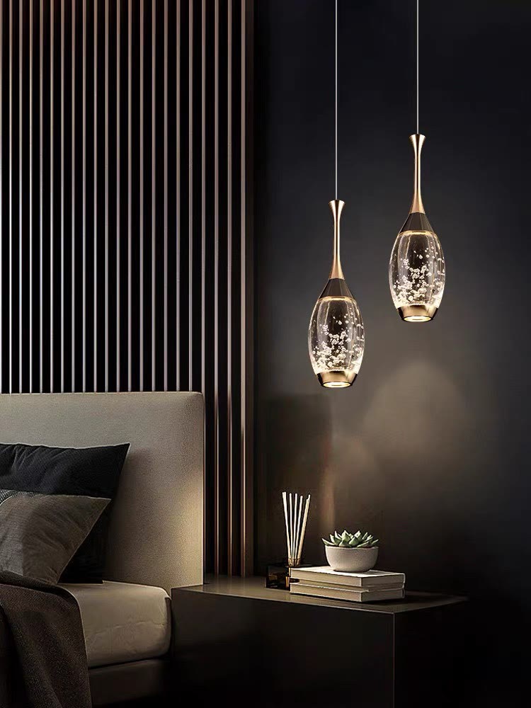 主卧床头吊灯怎么选款式,主卧床头吊灯简约款