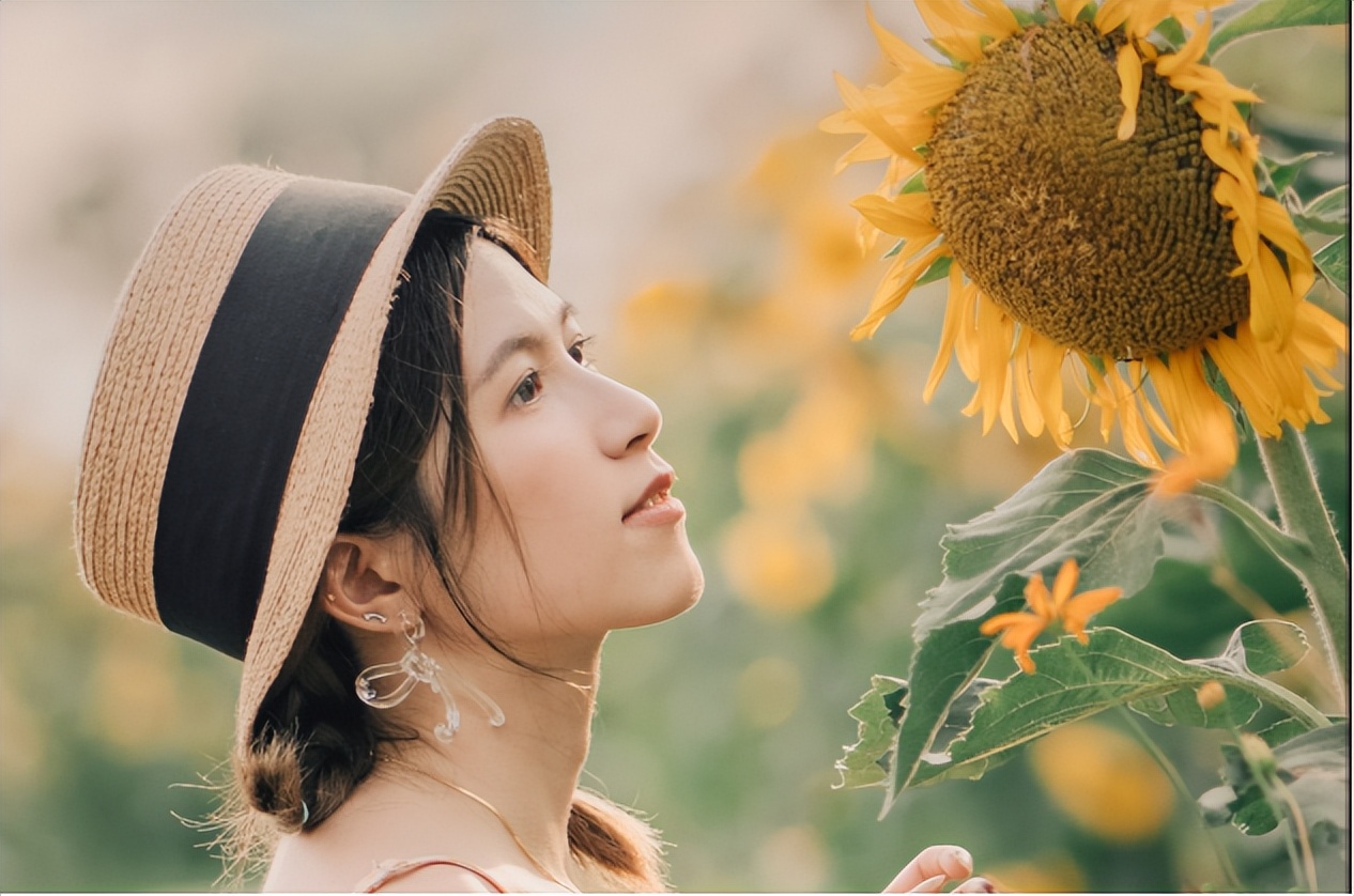 向日葵人像摄影后期技巧,拍向日葵人像参数设置