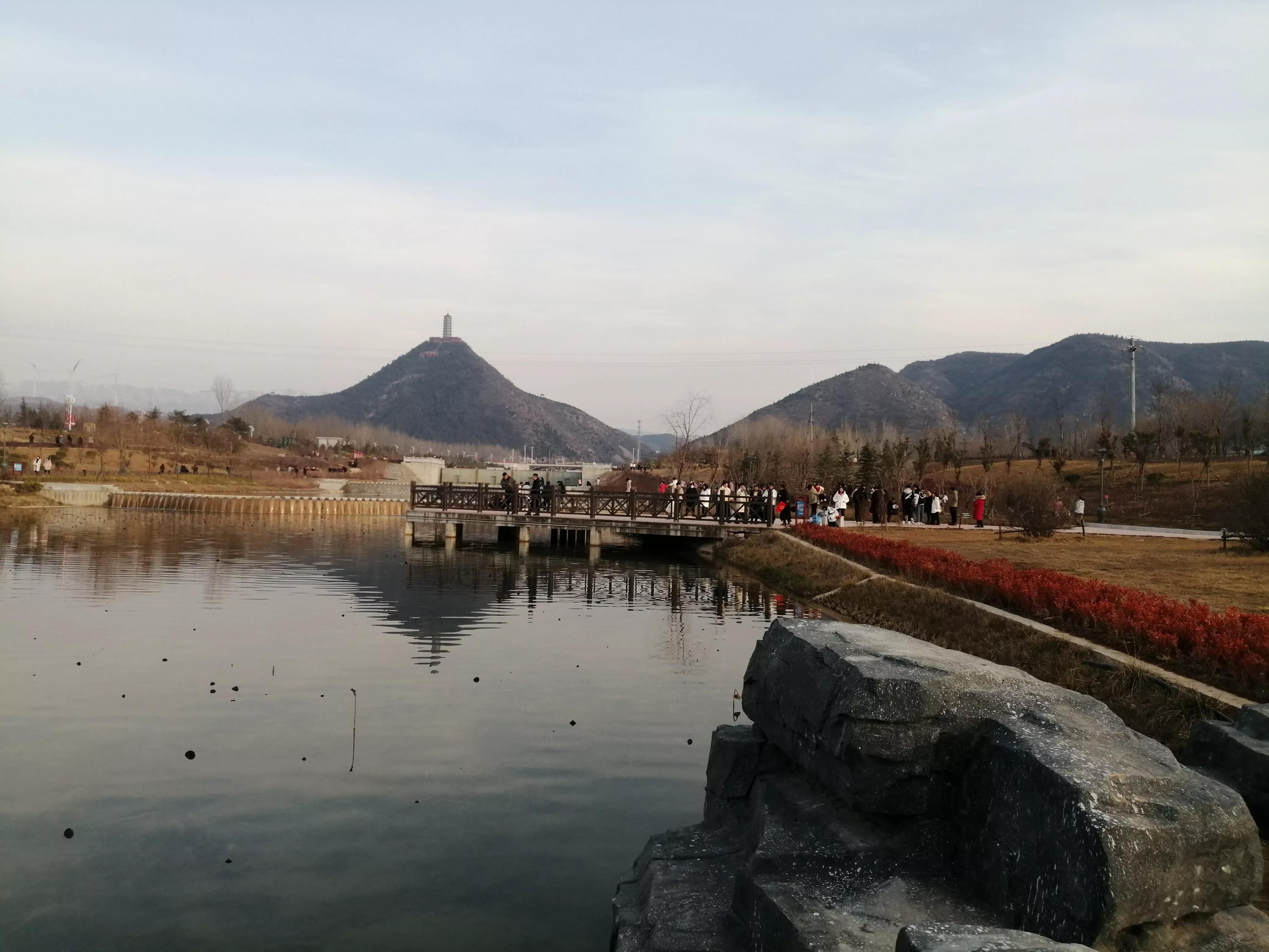 夏县白沙河公园自然景观,描述夏县白沙河公园的风景