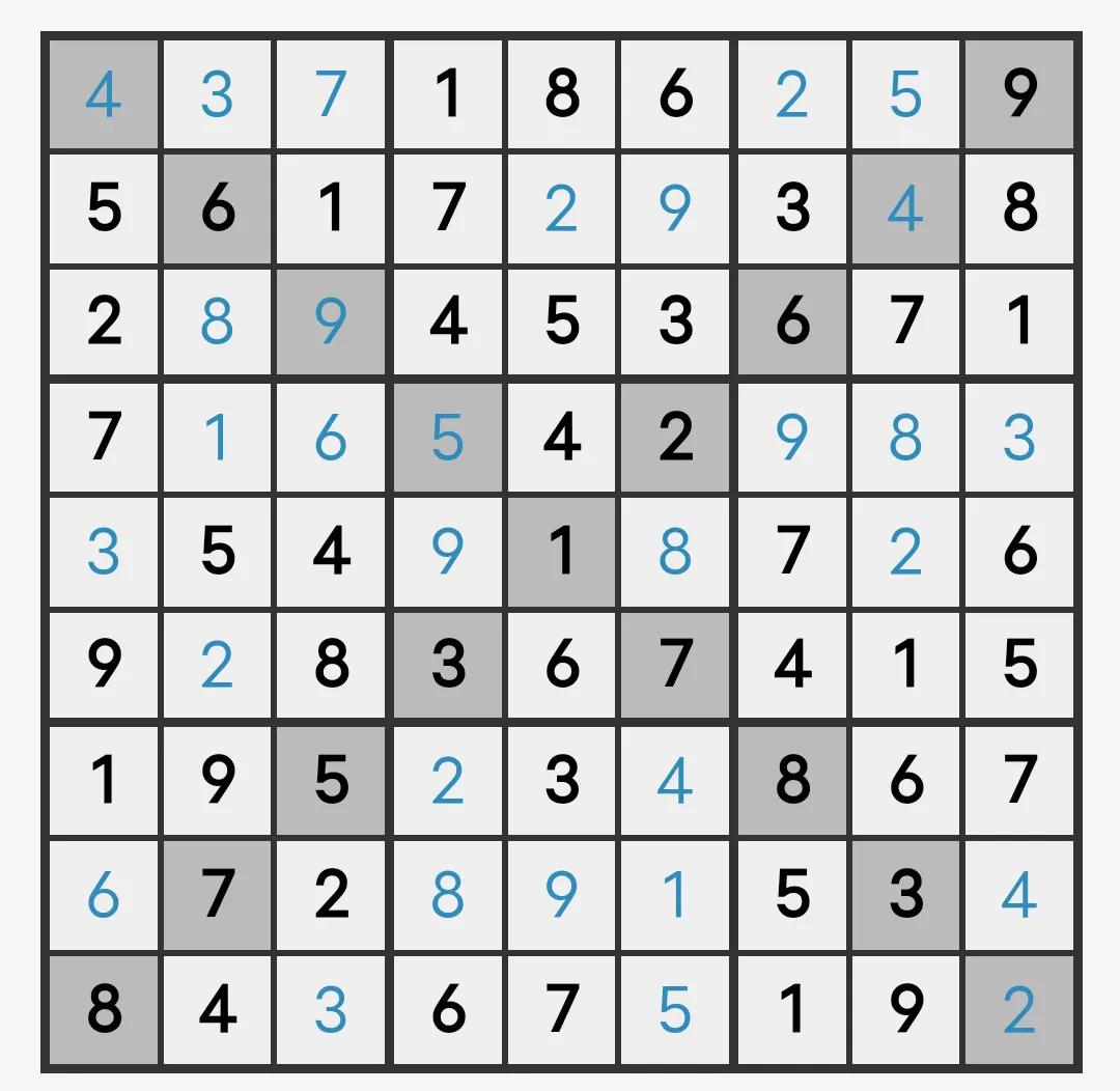 数独的对角线如何用三角排除法,六宫数独对角线排除法